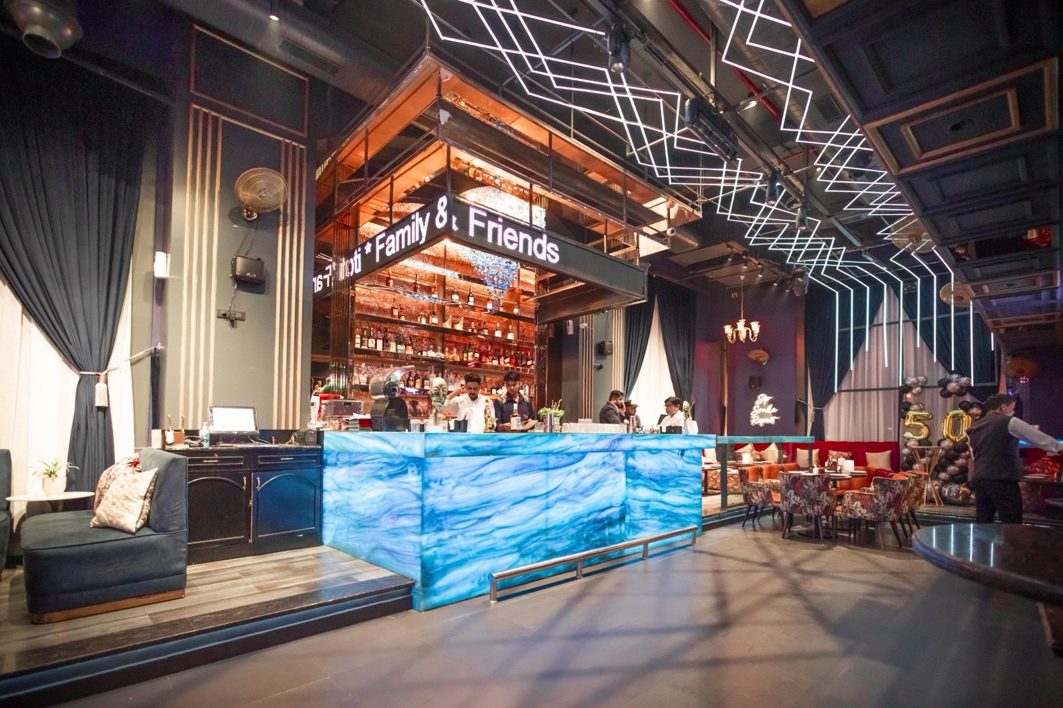 Orae Skybar | Kitchen bar counter and interior